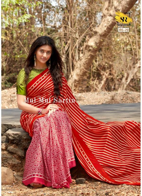 RajYog Mul Mul Sartin Exclusive Attractive Designer Printed Soft Mal Mal Sartin Silk Casual Wear Saree Collection 